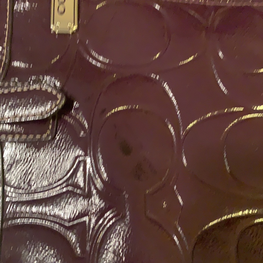 Coach Purple Purse - Picture 6 of 6